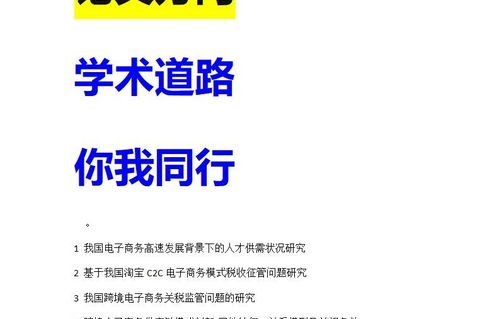 电商电子商务专业论文