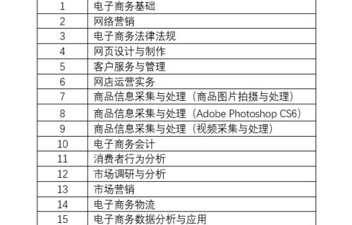 电子商务专业培训计划