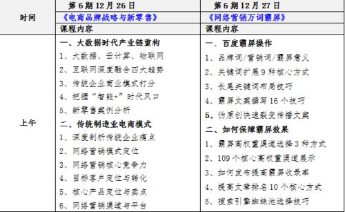 电子商务专业技能大纲